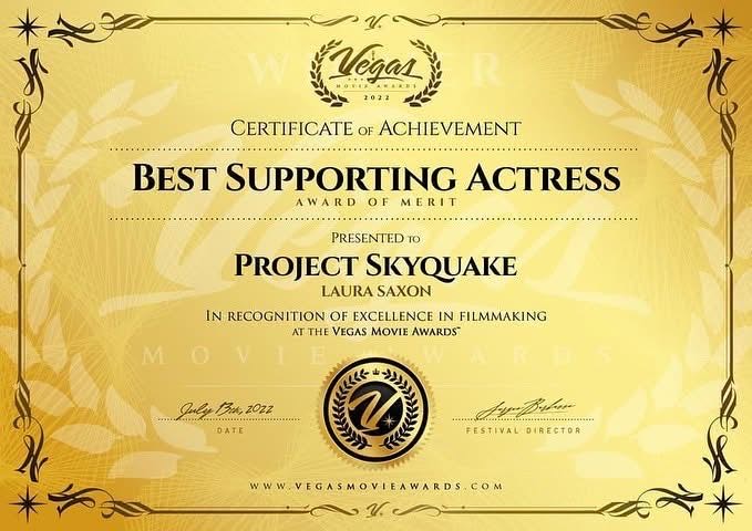 Best Supporting Actress - Vegas Movie Awards