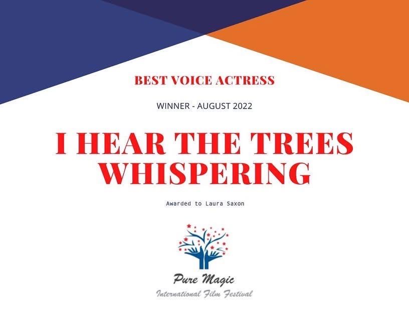 Best Voice Actress - Purr Magic International Film Featival