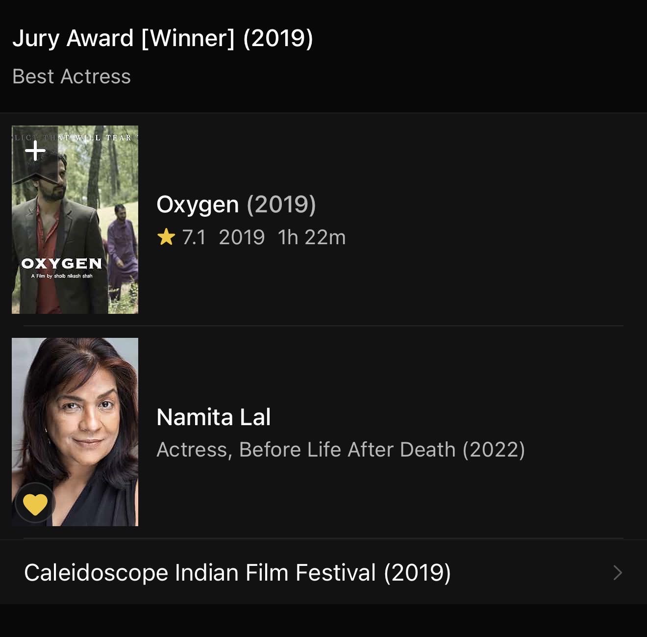 best actress Oxygen Boston 